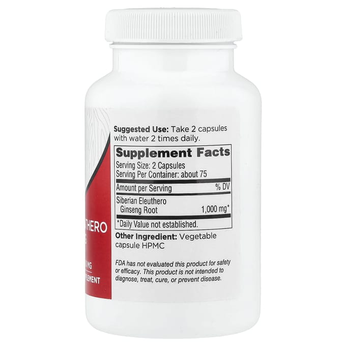 Dairyland Ginseng, Siberische Eleutherococcus chinensis, 500mg, 150 Capsules