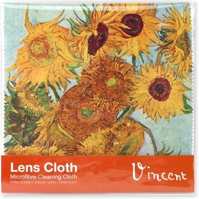Brillendoekje, 15 x 15 cm, Zonnebloemen, Van Gogh