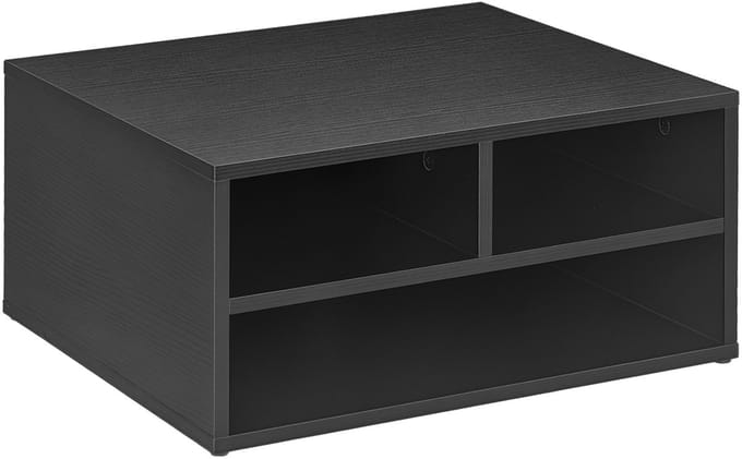 HOMCOM Printerkast - Spaanplaat - 47x40x22,5cm - Zwart