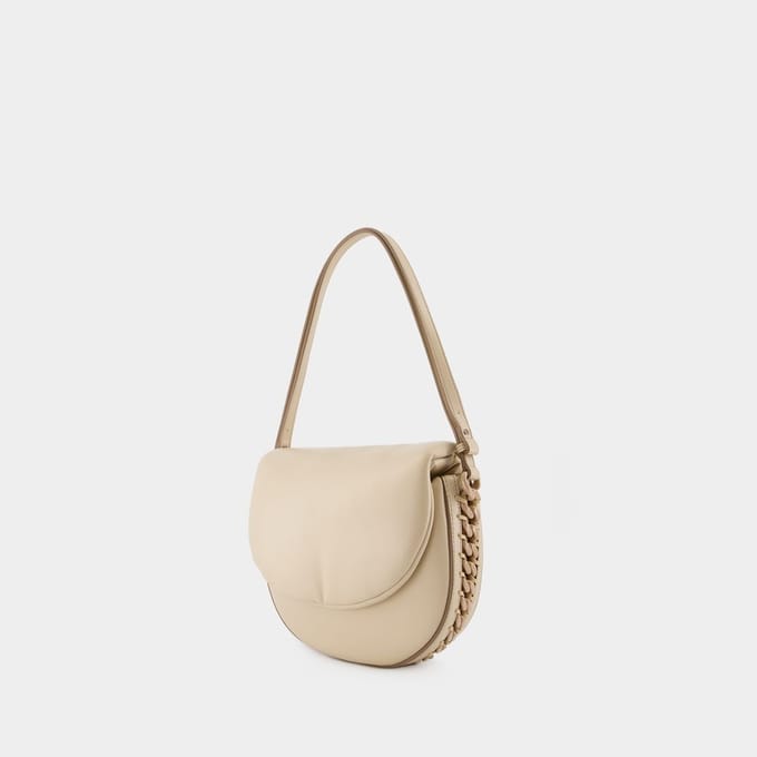 M Flap Puffy Alter Mat Tas - Stella Mccartney - Veganistisch leer - Beige