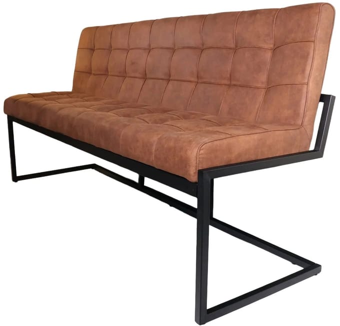 Eetkamerbank 180cm Vito cognac microvezel eetbank