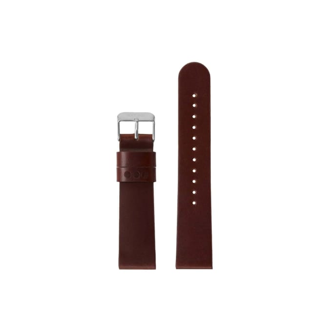 Horlogebandje Komono Chestnut Silver