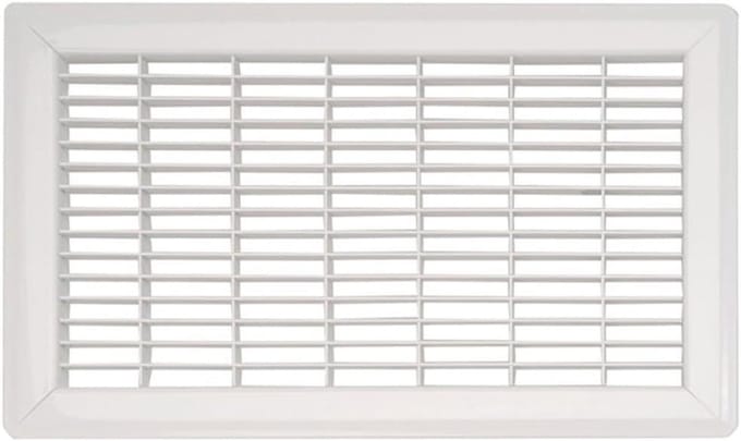 Vloerrooster - Luchtgrille - Ventilatie Verbeteren - Zware Staalconstructie - 20 x 35 cm - Wit
