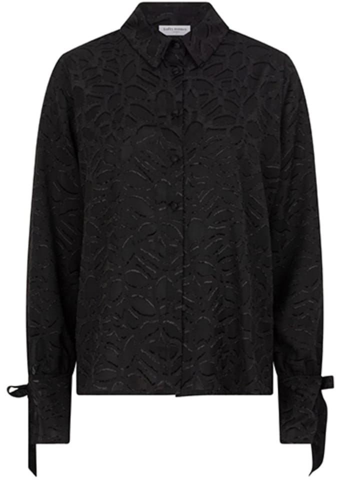 Lofty Manner Blouse Blouse Mette Qk08 1 Black Dames Maat - S