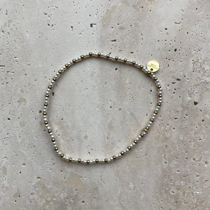 Bijoutheek Armband (Sieraad) Parels Balls Goud