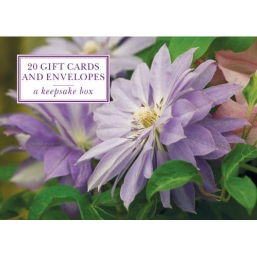 Tin Box Of 20 Gift Cards And Envelopes: Clematis - Peony Press