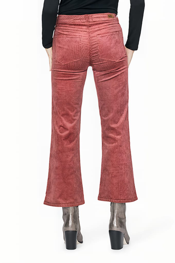PAIGE Leenah Ankle Dusted Berry Maat: W25 | Wijde Broeken Outlet | Dames | Roze