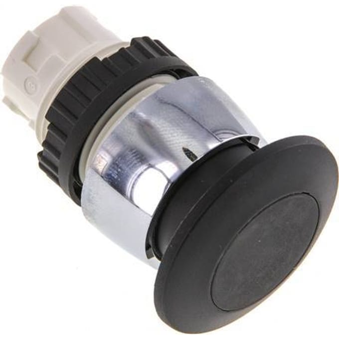 Actuator Opzetstuk 22mm Knopbediening Zwart