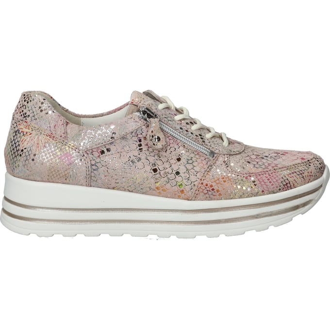 Dames Veterschoenen Waldlaufer H-lana Rosa Lightgold Multi - Maat 4½