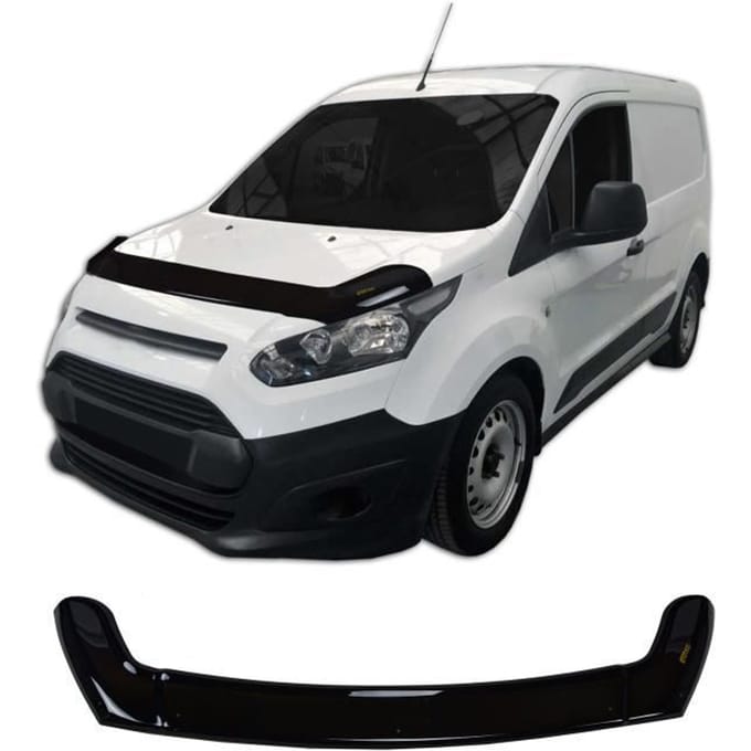 Déflecteur de Capot - SCOUTT - Ford Transit Connect - Plastique ABS - Installation Facile - Noir noir