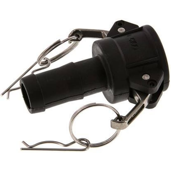 Camlock DN 25 (1'') Koppeling Polypropyleen met slangpilaar (25 mm) Type C MIL-C-27487