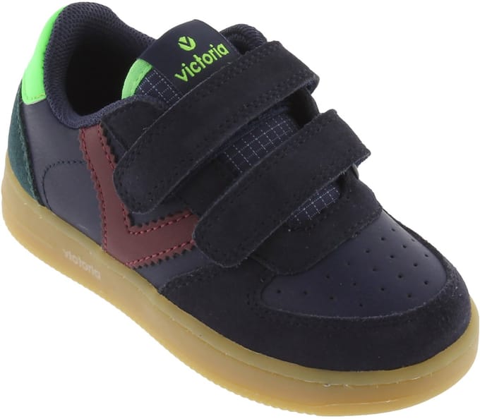 Time: lage leren sneakers voor kinderen