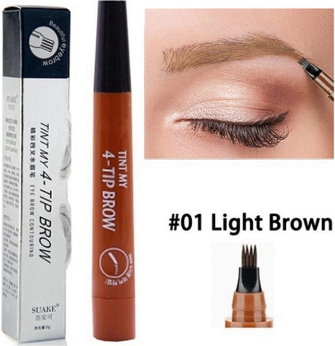 Wenkbrauw Contour Kwast - Licht Bruin