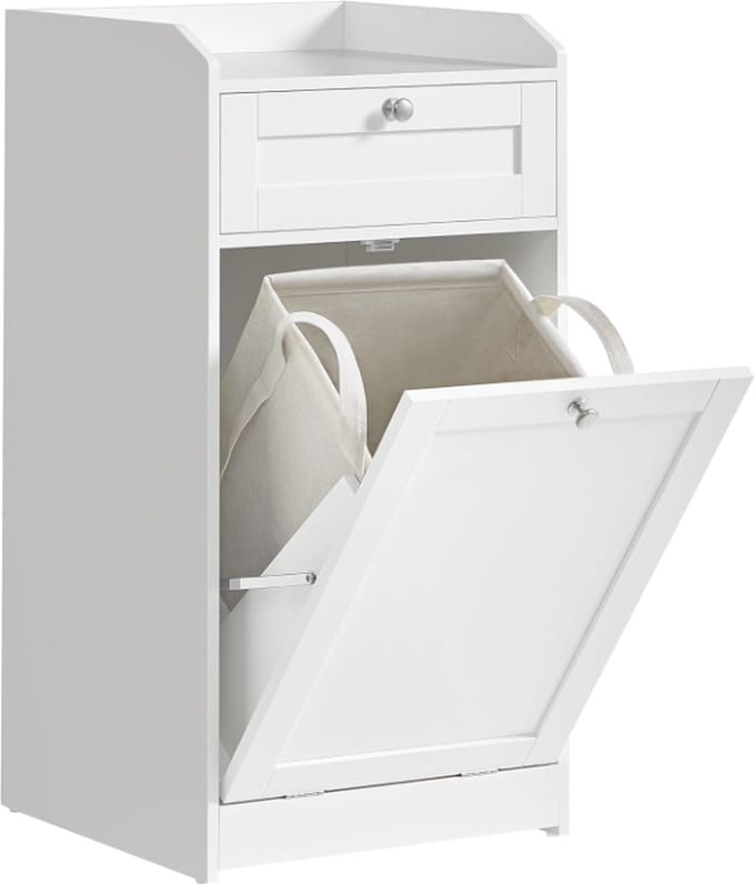 MIRA Home - Badkamerkast - Kast - Hout - Wit - 40x40x80,2