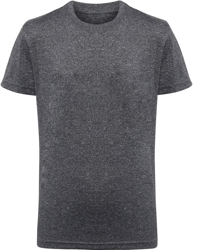 TriDri Kids Performance T-Shirt TR10B - Black Melange - 3/4