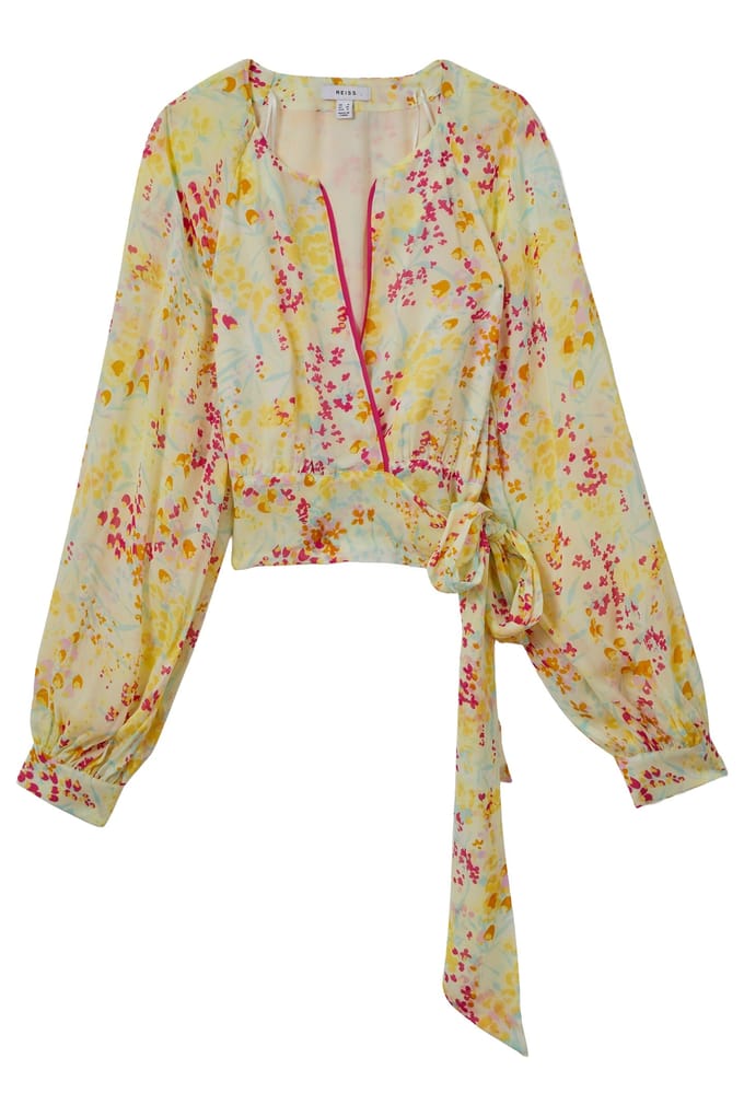 Reiss Buttercup Printed Blouse Pink/yellow Taglia: 14 | Maglie a manica lunga Outlet | Donna | Rosa