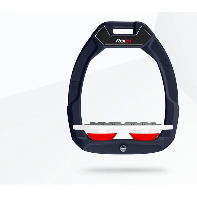 Veiligheidsstijgbeugels Plat Grip Aluminium/Wit/Rood Flex-On Safe-On
