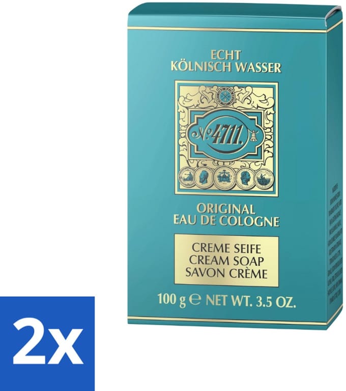 4711 - Echt Kölnisch Wasser - Créme Zeep - Original Eau De Cologne - 100 g - Voordeelverpakking - 2 stuks