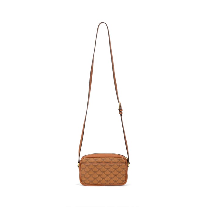 Sac bandoulière/épaule MCM Monogramme Fermeture éclair Toile et Cuir Petite Taille Sacs Unisexe Cognac MMRESAC01CO001 Basic Set (Bag+Dust Bag) brown