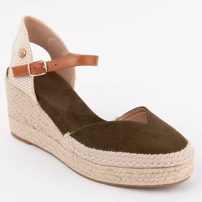 Wedge Espadrille voor Dames. Montevita Esparteo2 102783 40 groen