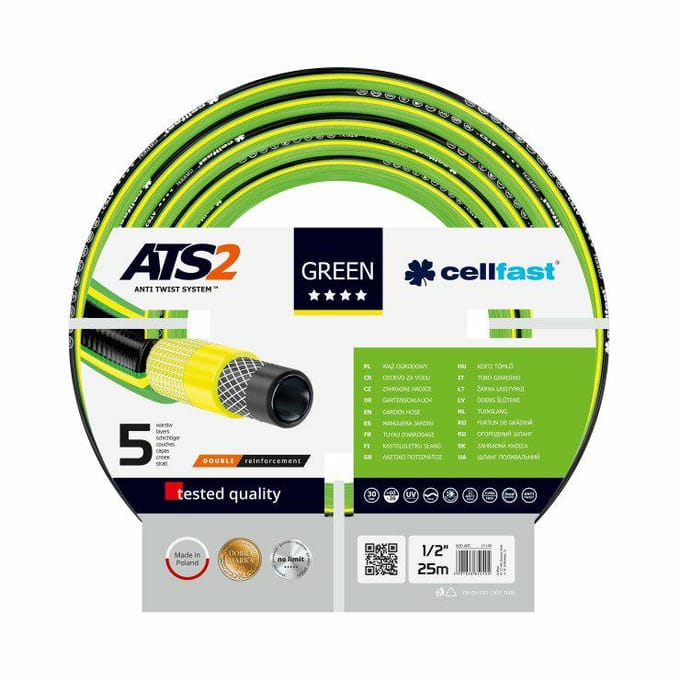 Cellfast Green - 5-laags tuinslang 1/2" - 20m - UV-bestendig
