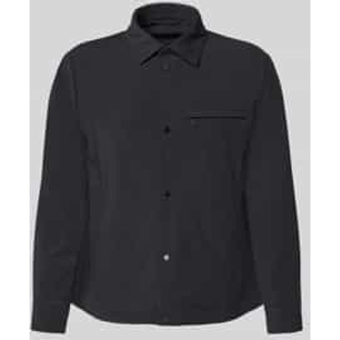 Blouson met kentkraag en borstzak