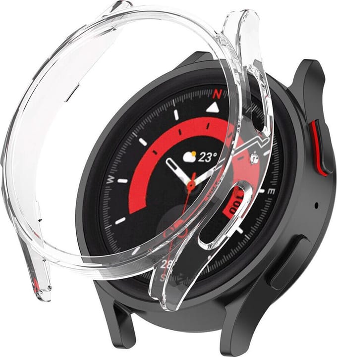 Strap-it Hard Case – Geschikt voor Samsung Galaxy Watch 5 Pro – Full Protect – Transparant