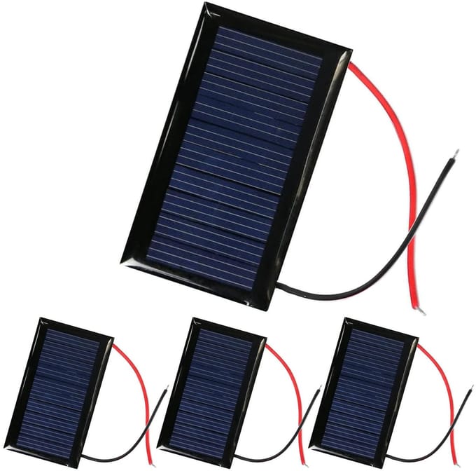 Dailygoody - 4x Mini 5V 30mA Zonnepaneel voor DIY Projecten en Batterij Opladen