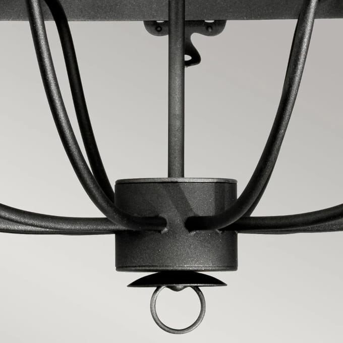Elstead Lighting LED Kroonluchter | 12X E14 Max 60W | Dimbaar | Graphite