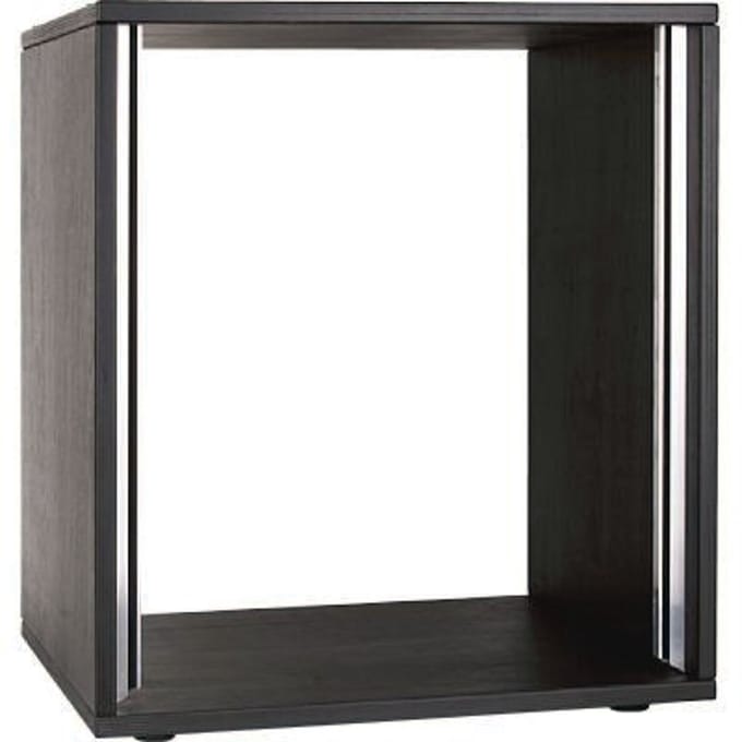 MUSIC STORE Studiorack 10HE berk MP bouwpakket, zwart gelakt, recht - Studio racks