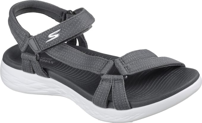 Skechers On-The-Go 600 - Brilliancy Sandalen Vrouwen - Charcoal- 37