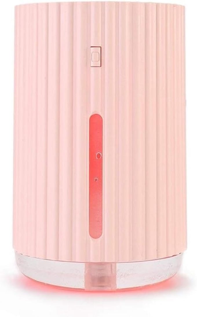Luchtbevochtiger - Mini Vernevelaar - Verbeter Luchtkwaliteit - Automatische Uitschakeling - 320ml Capaciteit - Roze
