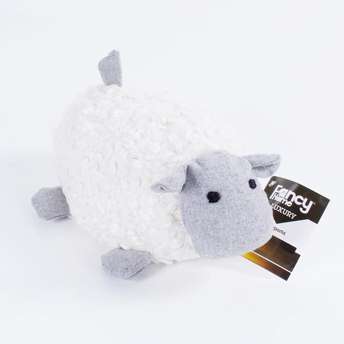 Deurstopper Zandfiguren - Dieren Figuur - Deur Open Houden - Zachte Vulling - Ca. 20 cm - Schaap