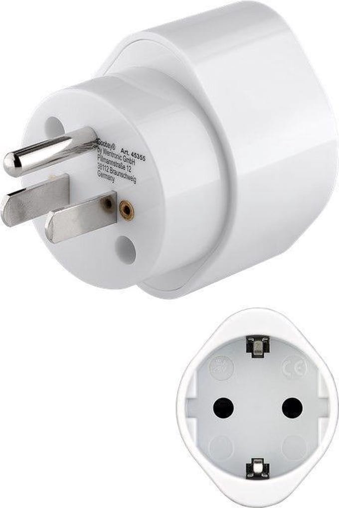 Goobay Reisadapter Europa naar USA/Japan, wit