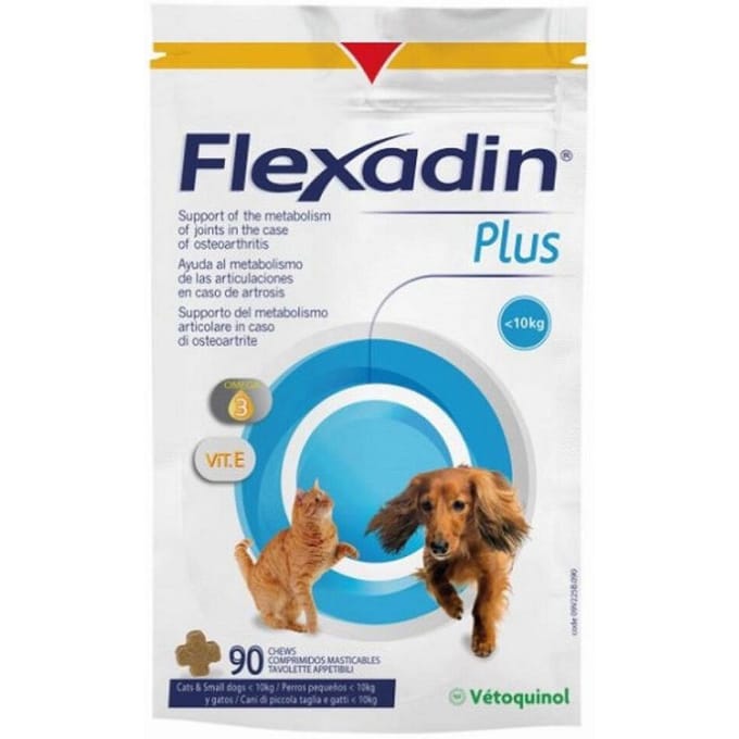 Flexadin Gewricht supplement Flexadin Plus Kleine Hond en Kat - 90 brokjes