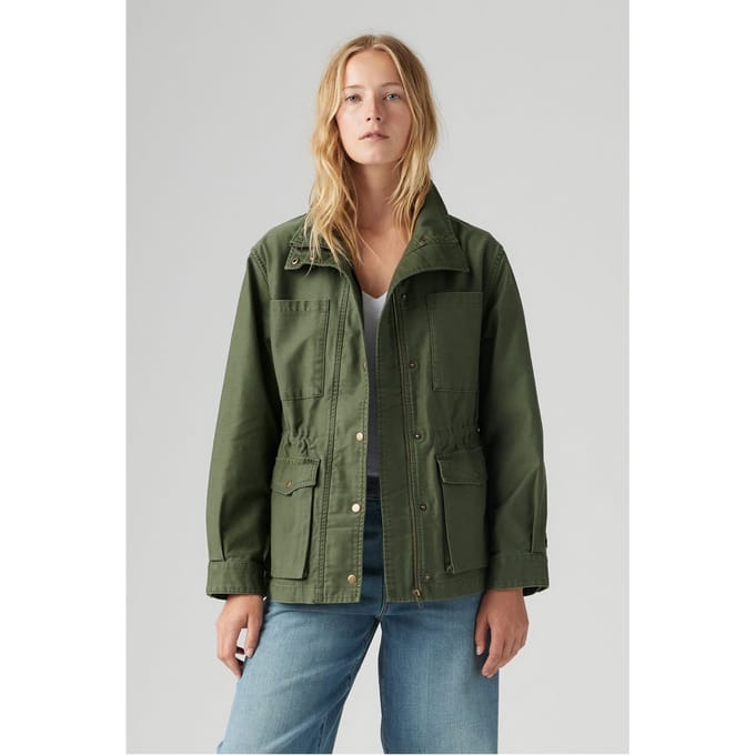 Levi's Karlie Utility Jacket Green Größe: S | Militärjacken Outlet | Damen | Grün