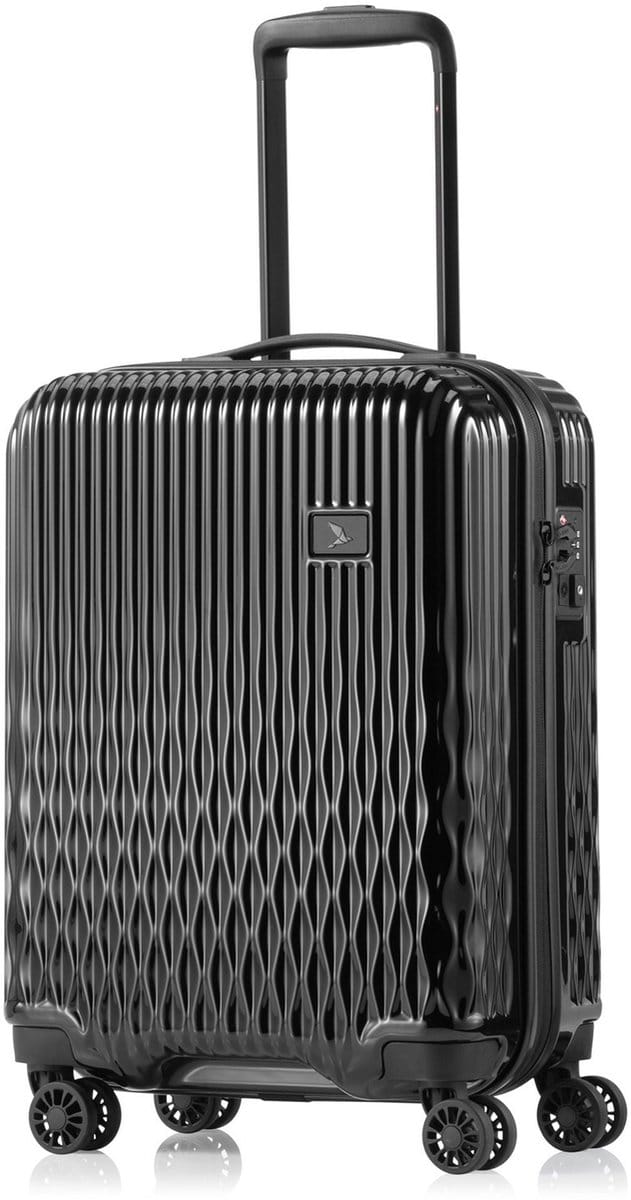 Pack Easy Flow 4 wielen Cabinewagen S 52 cm - Harde bagage - TSA slot - schwarz