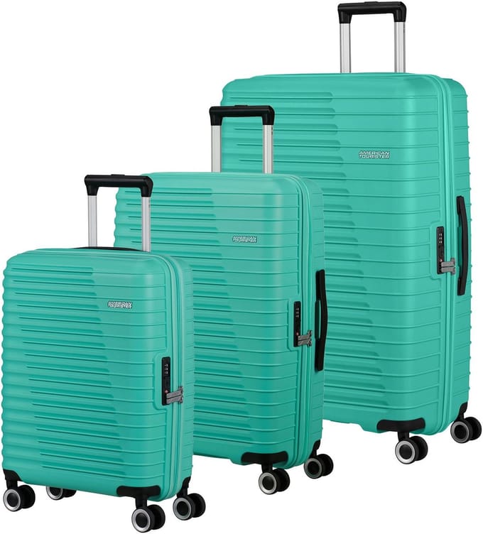 American Tourister trolley Roadrush Trolley Set A Aqua Turquoise 77cm