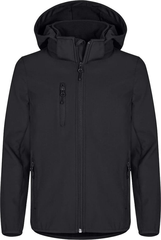 Clique Classic Softshell Jacket Junior 0200909 - Zwart - 130-140