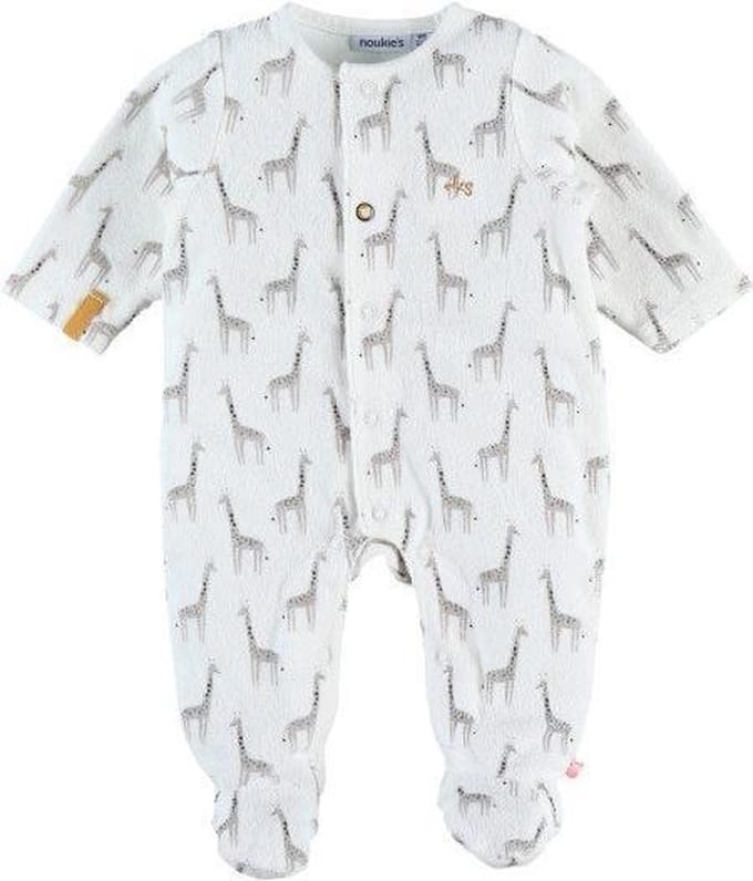 noukie's , pyjama , gebroken wit , giraf , 3 maand 62