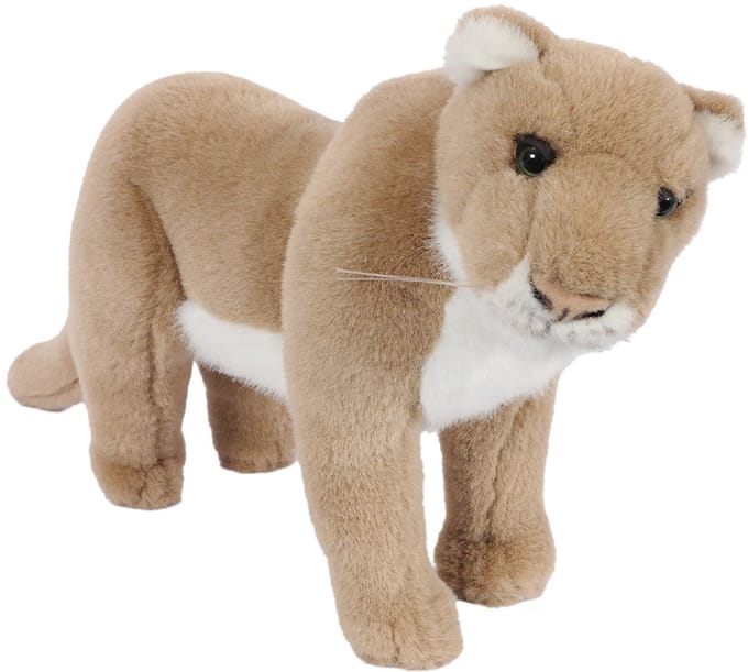 PIA Soft Toys - Pluche knuffeldier - Leeuwin - staand - 30 cm