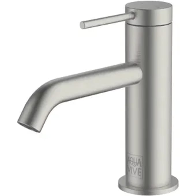 Aquavive Wastafelmengkraan Toce - Keramisch - Rvs Geborsteld - 15,3cm