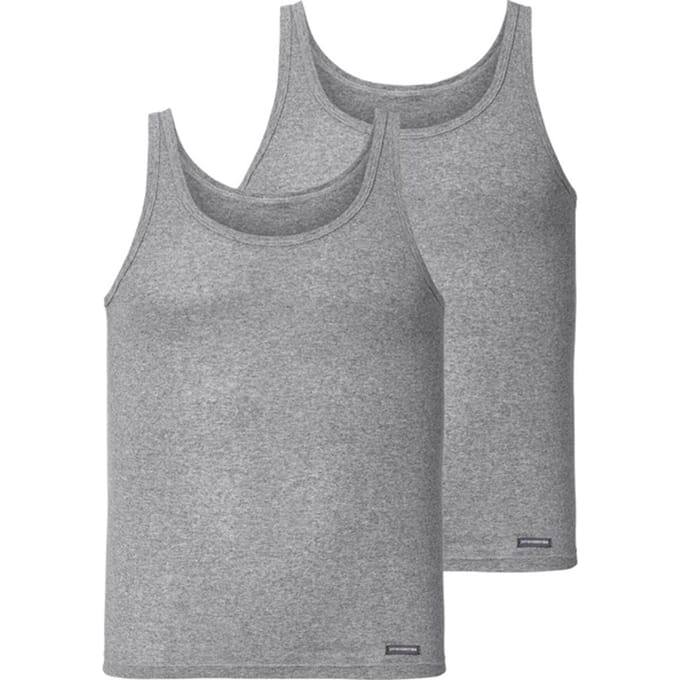 Jan Vanderstorm herren Hemden, Set Van 2 - 22 - grijs - Plus Size
