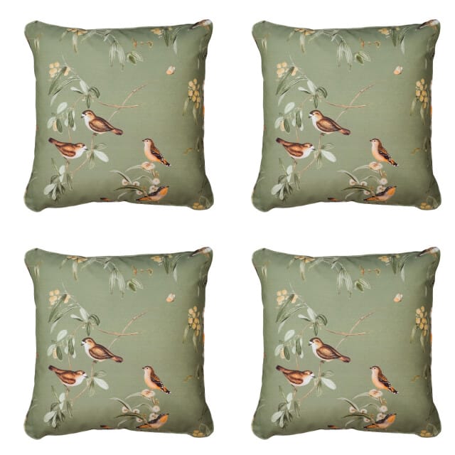 Madison - Sierkussen Aria - Groen - 50x50x10cm - Set van 4