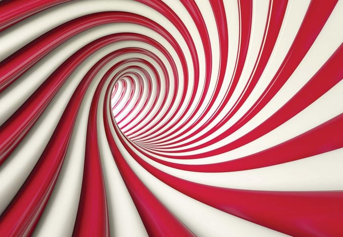 Fotobehang Abstract Swirl | PANORAMIC - 250cm x 104cm | 130g/m2 Vlies
