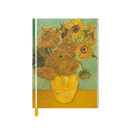 Vincent Van Gogh: Sunflowers (Blank Sketch Book) - Luxury Sketch Books - Flame Tree Studio