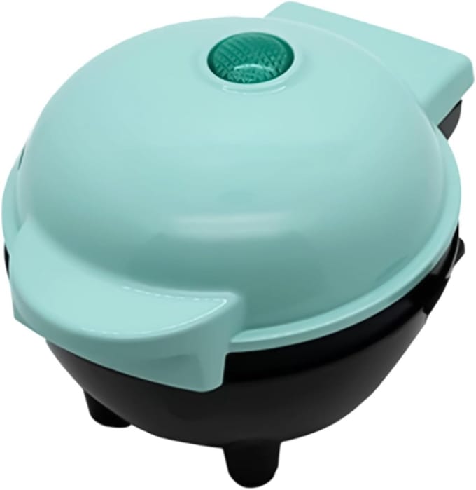 Wafelmaker Machine - Dessert Maker - Snelle Ontbijtjes - Antiaanbaklaag - 15 cm Diameter - Blauw