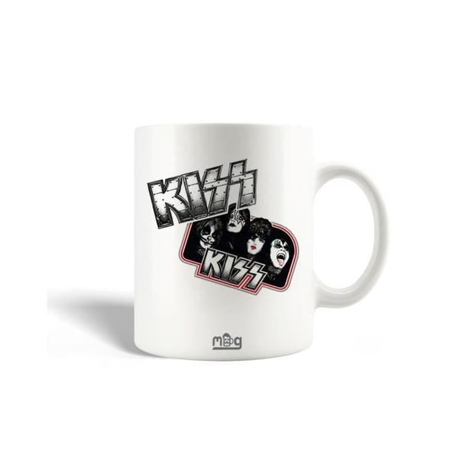 mok - KISS - Grijs - Keramiek - 30cl - Vaatwasmachinebestendig