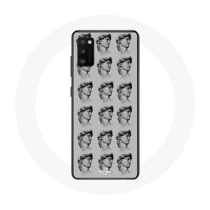 Coque - Samsung - Galaxy A41 - Souple - Statue - Gris grijs