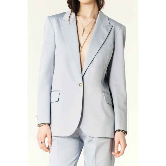 BA&SH Veste Janice Bleuciel Größe: S | Blazer Outlet | Damen